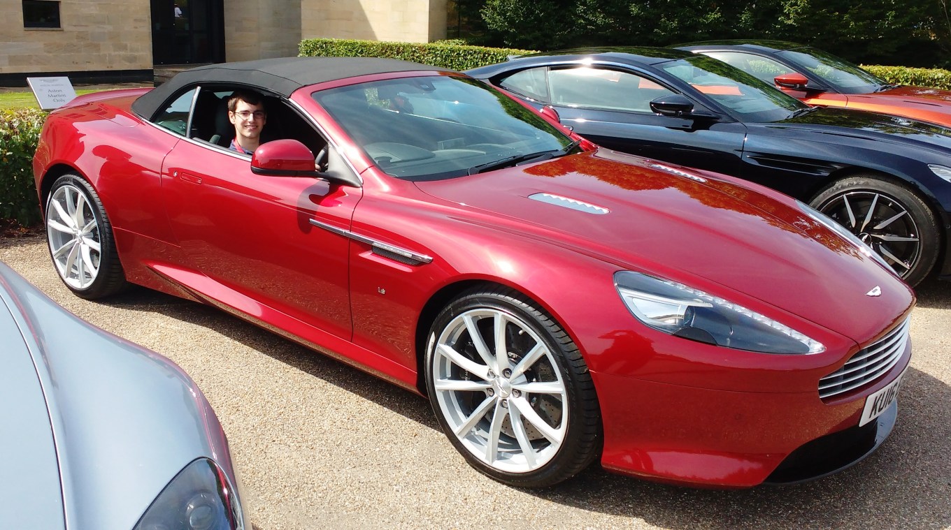 Me Behind the Wheel of a DB9 (pic 1)